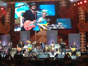 WASHINGTON D.C. - Taken from our floor seats at the Carlos Santana concert last night at the Verizon Center. By Barb DeLollis.