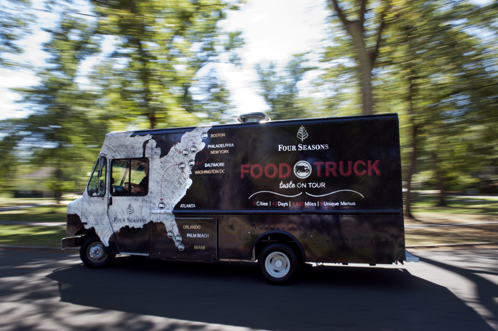 Four Seasons food truck photo courtesy of the luxury hotel chain.