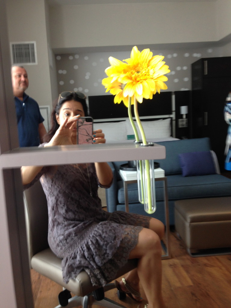 Here I am photographing a room at the Homewood Suites in New York this past summer.