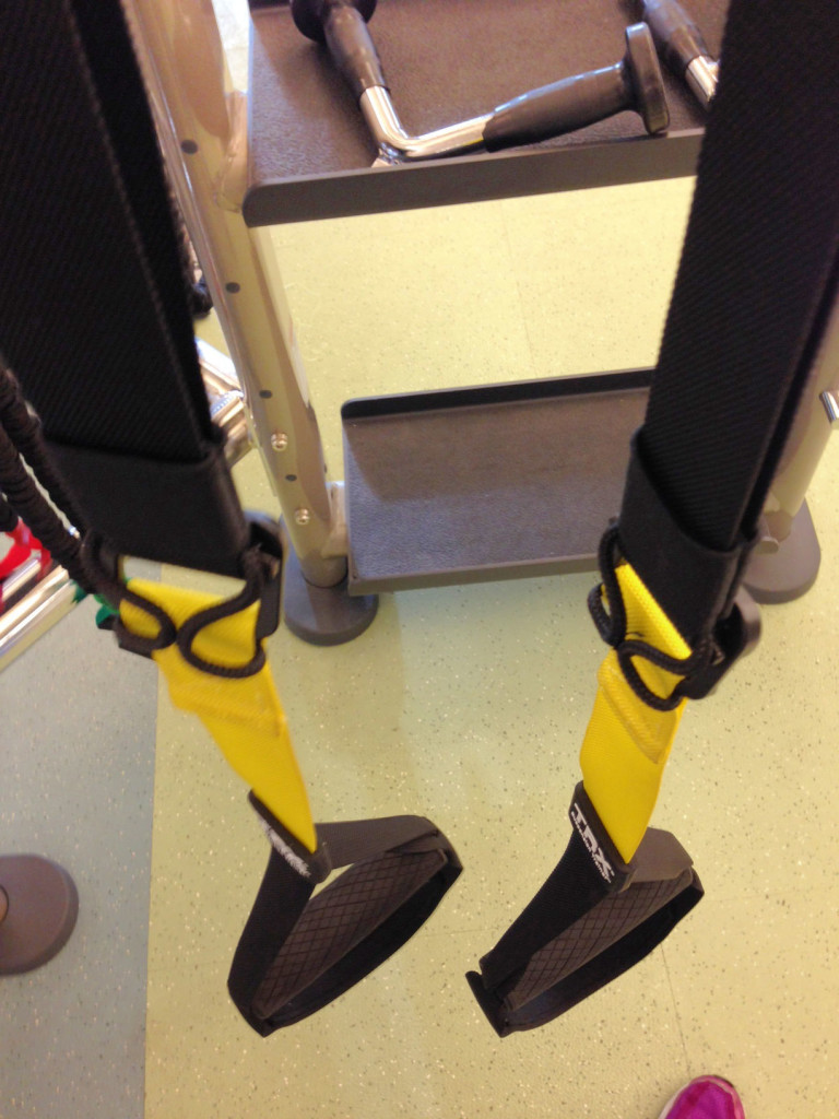 TRX suspension equipment at the Hershey Hotel's new gym. Travel Update photo by Barb DeLollis.