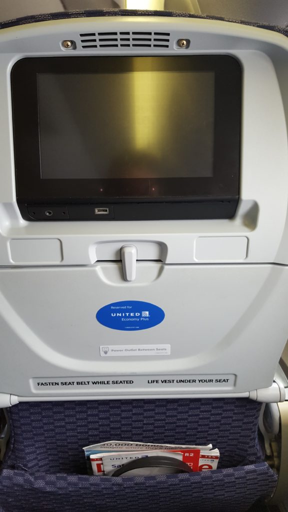 Entertainment system on the flight