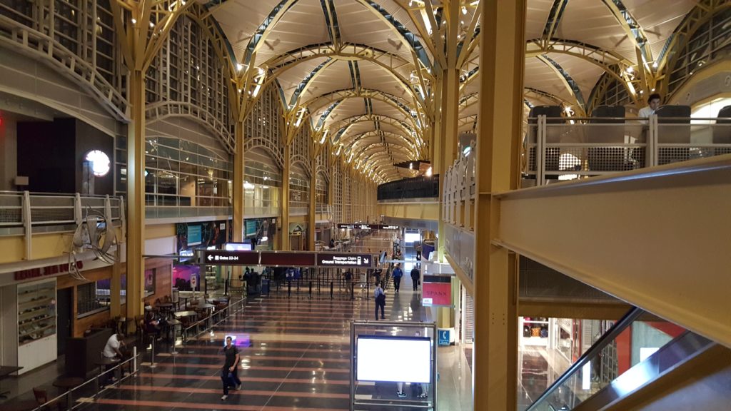 Washington-DCA Airport Departures Level
