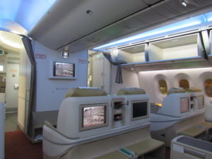 Air India 787 Business Class Cabin