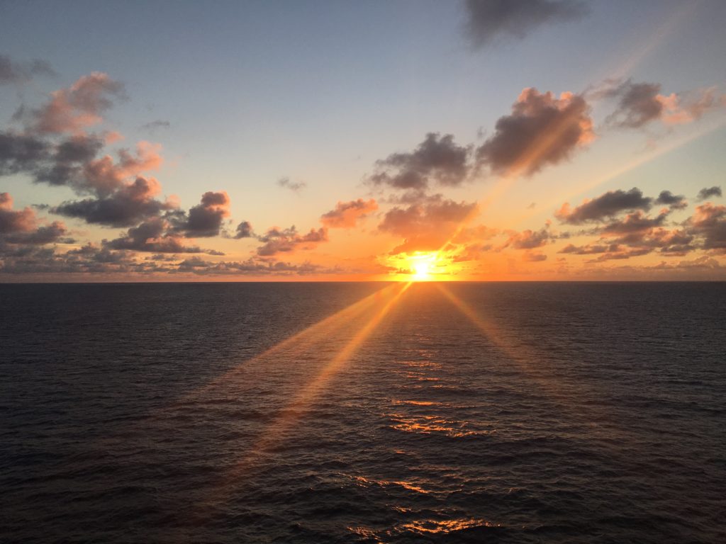 Sunset at sea - © 2015 Marshall Jackson