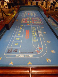 Imperial Palace Craps Table - from wikimedia