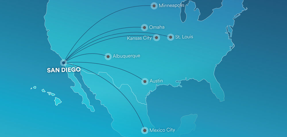 New San Diego Routes on Alaska Airlines (Image: Alaska Airlines)