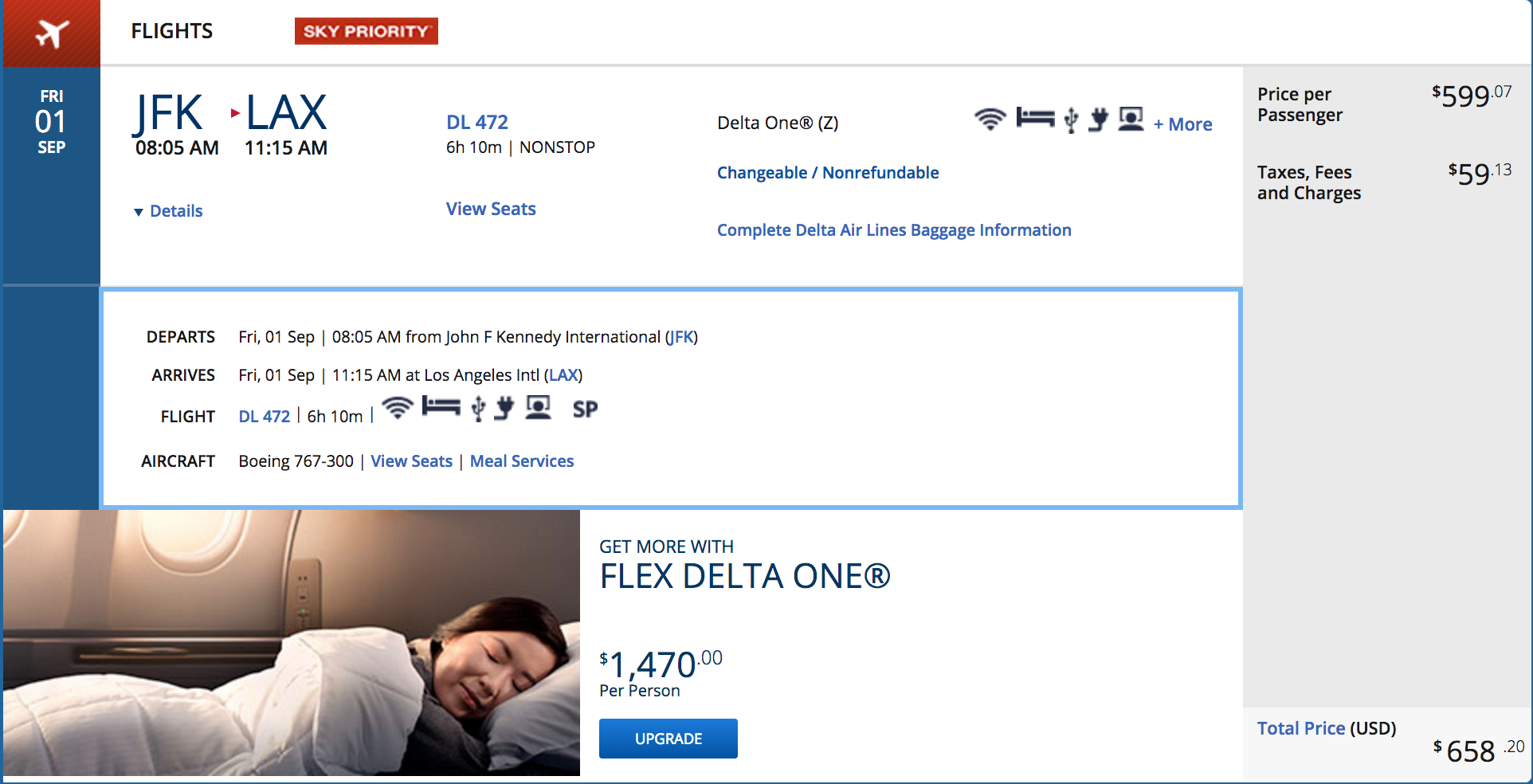 Is $599 for Transcontinental Business Class the New Normal