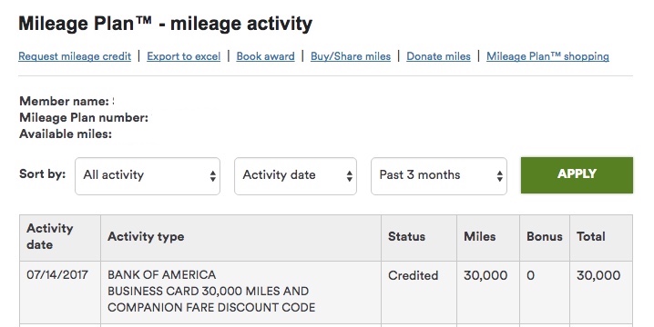 a screenshot of a mileage