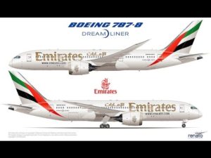 Emirates 787 mock-up from Youtube.com