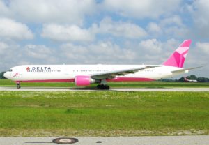 Delta 767 Breast Cancer Research Foundation Livery