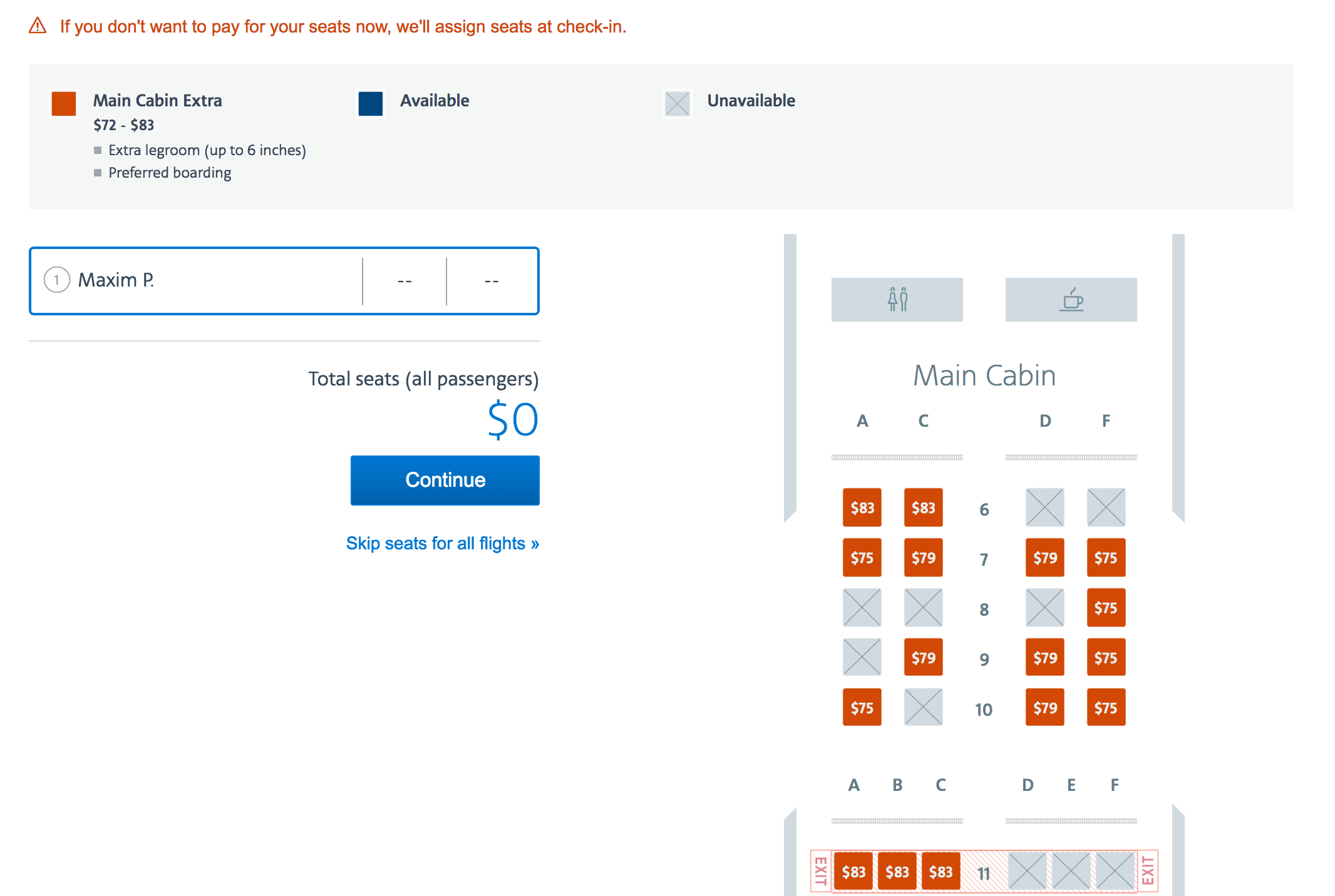 Business Class is Being Sold as Main Cabin Extra