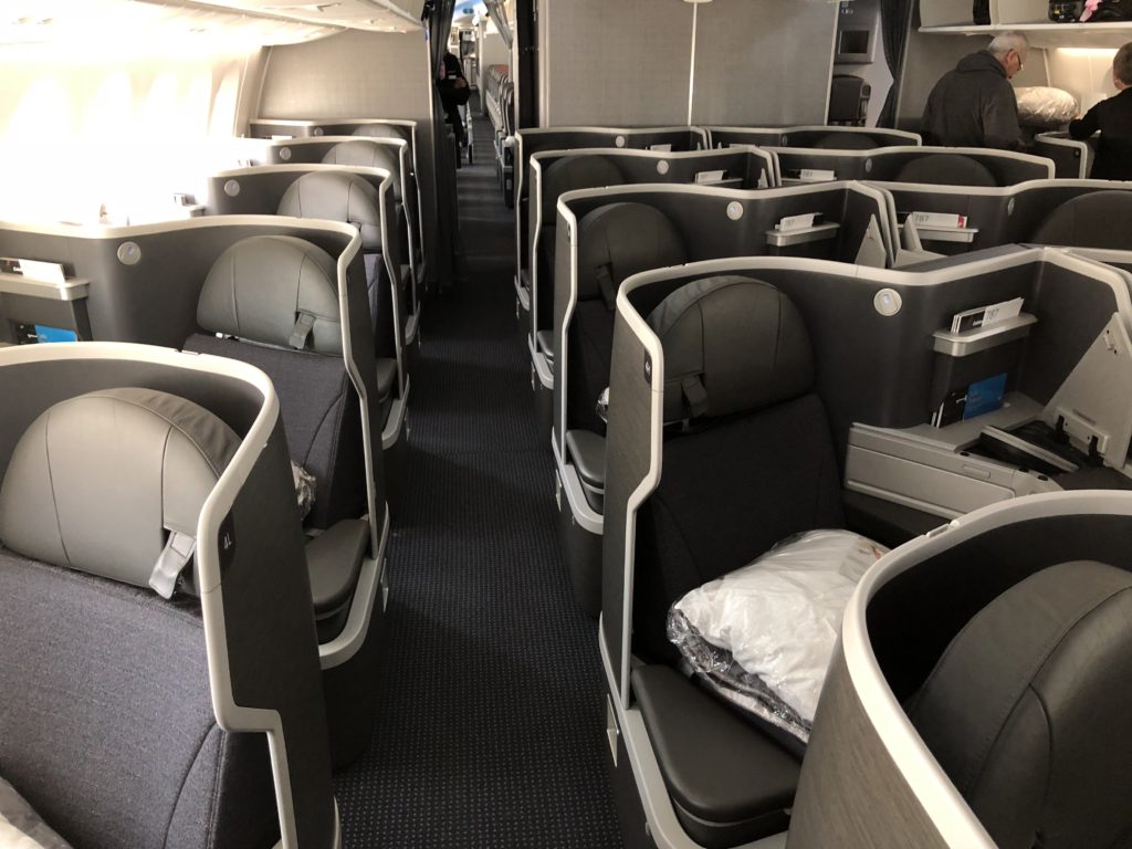 American Airlines Business Class Cabin