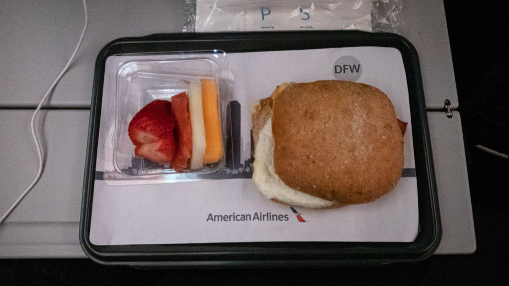 American Airlines Breakfast